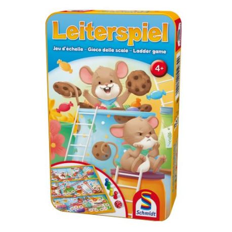 Schmidt Spiele Leiterspiel Mitbringspiel in der Metalldose