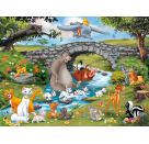 Ravensburger 10947 Puzzle Die Familie der Animal Friends 100 Teile XXL