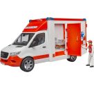 Bruder 02676 MB Sprinter Ambulanz mit Fahrer und Light + Sound Modul
