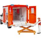 Bruder 02676 MB Sprinter Ambulanz mit Fahrer und Light + Sound Modul