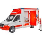 Bruder 02676 MB Sprinter Ambulanz mit Fahrer und Light + Sound Modul