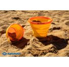 Schildkröt Funsports - Kunststoff FALTEIMER (Folding Bucket), Farbe:gelb / rot