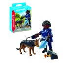 PLAYMOBIL 71162 Polizist mit Spürhund