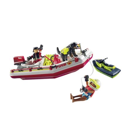 PLAYMOBIL 71466 Feuerwehrmotorrad am Unfallort