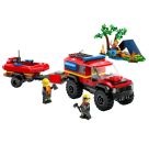 LEGO® City 60412 Feuerwehrgeländewagen mit Rettungsboot