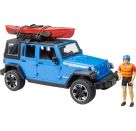 Bruder 02529 Jeep Wrangler RubiconUnlimited mit Kajak und Figur
