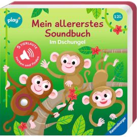 Ravensburger Play+ Mein allererstes Soundbuch: Im Dschungel, Baby-Buch ab 1 Jahr