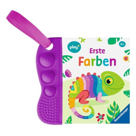 Ravensburger Play+ flip pop: Erste Farben (Mein allererstes Beißbuch), Baby-Buch ab 6 Monate