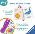 Ravensburger Play+ flip pop: Erste Farben (Mein allererstes Beißbuch), Baby-Buch ab 6 Monate