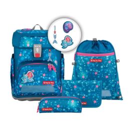 CLOUD Schulranzen-Set Mermaid Lola, 5-teilig