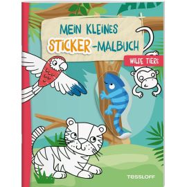 Mein kleines Sticker-Malbuch. Wilde Tiere