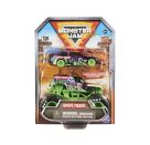 Monster Jam, Truck und Rennauto in einem Set, Maßstab 1:64