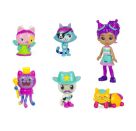 Gabby s Dollhouse, Party-Figuren Geschenkset, Party Gabby mit 6 Katzen-Figuren im festlichen Outfit