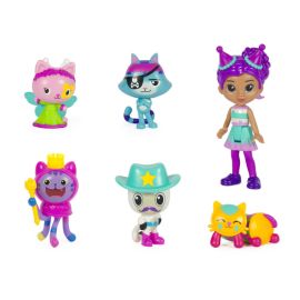 Gabby s Dollhouse, Party-Figuren Geschenkset, Party Gabby mit 6 Katzen-Figuren im festlichen Outfit