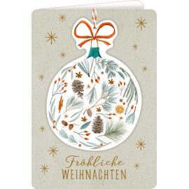 Weihnachtskarte m. Kuvert - Merry Christmas (Cozy Christmas)