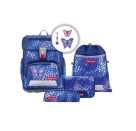 CLOUD Schulranzen-Set Butterfly Maja , 5-teilig