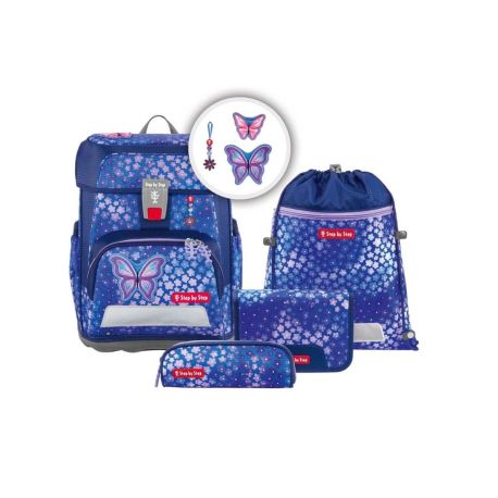 CLOUD Schulranzen-Set Butterfly Maja , 5-teilig