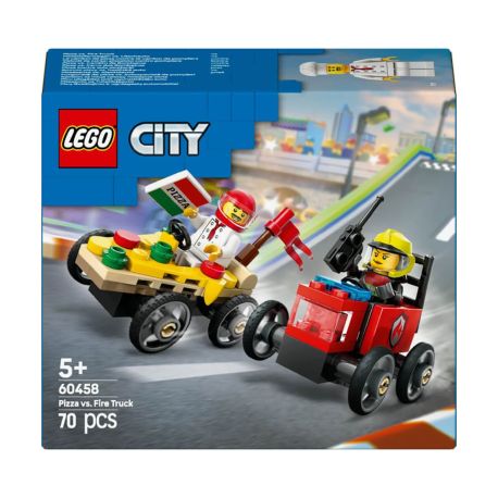 LEGO® City 60458 Pizzalieferwagen vs. Löschauto