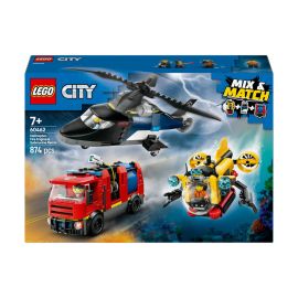LEGO® City 60462 Kombinationsset mit Hubschrauber, Löschauto und U-Boot