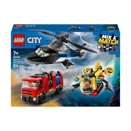 LEGO® City 60462 Kombinationsset mit Hubschrauber, Löschauto und U-Boot