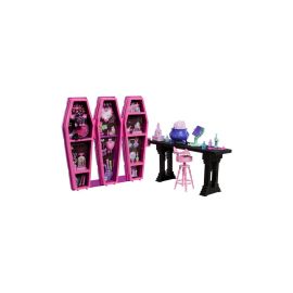 Monster High Draculaura Secret Potion Room Puppen-Spielset mit mehr als 12 Accessoires und überraschenden Verwandlunge