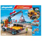 PLAYMOBIL 71750 Baustellen-LKW mit Kran