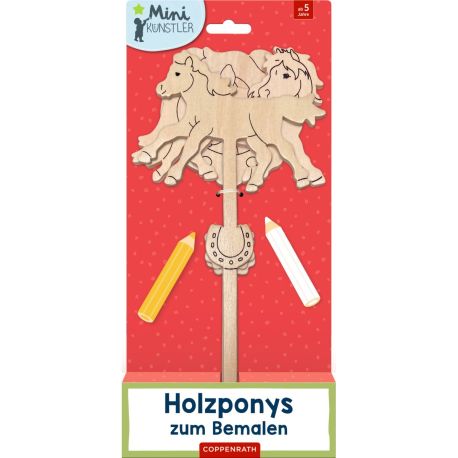 Holzponys zum Bemalen (Mini-K