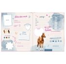 Freundebu.m.Blüten-P.: Pferde