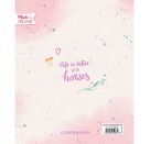 Freundebu.m.Blüten-P.: Pferde