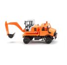Unimog mit Bagger -