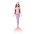 Barbie Meerjungfrau-Puppe mit fliederfarbenem Haar, Schwanzflosse in Violett und Haarband