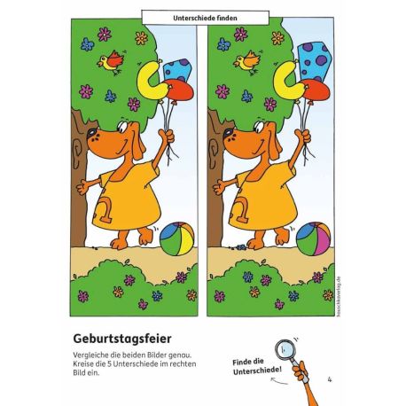 Kindergartenblock - Gemeinsamkeiten   Unterschiede ab 4 Jahre. Ab 4 Jahre., sortiert