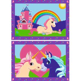 Ravensburger CreArt 27774  - Bunte Einhornwelt  - Malen nach Zahlen Einhorn für Kinder  5-7 Jahre
