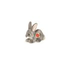 Teddy Hermann Hase sitzend, grau, 18 cm