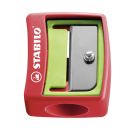 Buntstift, Wasserfarbe   Wachsmalkreide - STABILO woody 3 in 1 - 6er Pack mit Spitzer - mit 6 verschiedenen Farben