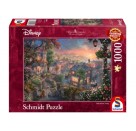 Schmidt Spiele Puzzle Thomas Kinkade Disney™ Susi und Strolch, 1000 Teile