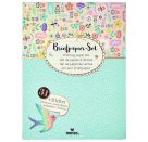 Flowers   Friends Briefpapier-Set
