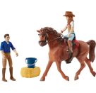 schleich® 42535 Horse Club Abenteuer mit Auto und Pferdeanhänger