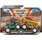 Monster Jam - Original Zweier-Pack mit authentischen Monster Trucks im Maßstab 1:64, krasse Stunt-Action ab 3 Jahren (