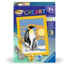 Ravensburger CreArt 28466 - Süße Pinguine - Malen nach Zahlen für Kinder ab 7 Jahre