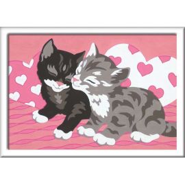 Ravensburger CreArt 28467 - Kuschelkatzen - Malen nach Zahlen für Kinder ab 7 Jahre