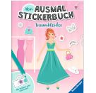 Ravensburger Mein Ausmalstickerbuch Traumkleider - Großes Buch mit über 300 Stickern, viele Sticker zum Ausmalen