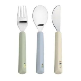 Cutlery with Silicone Handle 3 pcs Happy Fruits