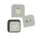Snackbox Stainless Steel 3 pcs Happy Fruits Lemon
