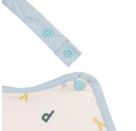 Medium Drop Bib with Pocket Happy Fruits