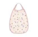 Medium Drop Bib with Pocket Happy Fruits peach