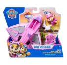 PAW Patrol Air Rescue - Skyes Rettungsflugzeug mit einziehbarer Klaue und Rettungskorb, mit Skye Spielfigur und Hase (
