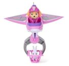PAW Patrol Air Rescue - Skyes Rettungsflugzeug mit einziehbarer Klaue und Rettungskorb, mit Skye Spielfigur und Hase (