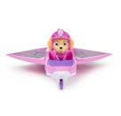 PAW Patrol Air Rescue - Skyes Rettungsflugzeug mit einziehbarer Klaue und Rettungskorb, mit Skye Spielfigur und Hase (
