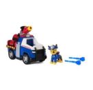 PAW Patrol Fire Rescue - Chases Rettungsfahrzeug mit Geschoss-Abwurf und Chase Hundefigur